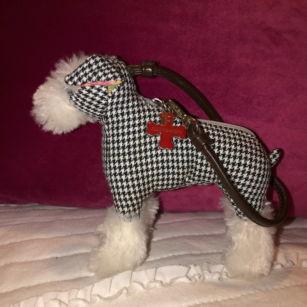 Fuzzy Nation Schnauzer Dog Purse